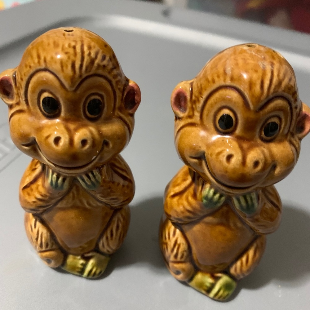 Monkey Salt and Pepper Shakers Vintage